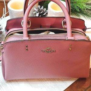 Coach Mini Lillie Carryall Rose pink